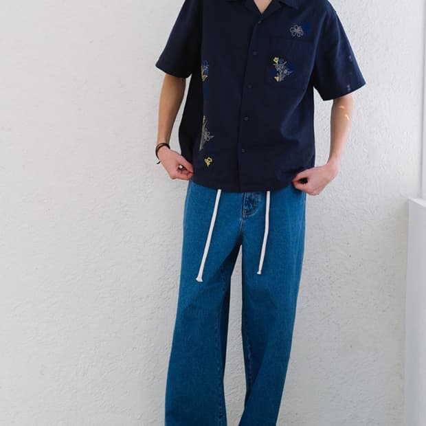 새상품) 랭글러 고퀄 손자수 린넨 셔츠 L, XL  정가 129,000원