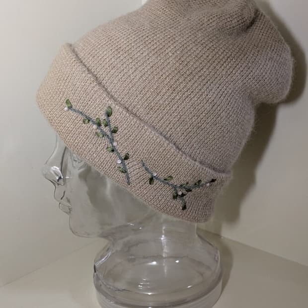 kenzo 비즈 자수 비니