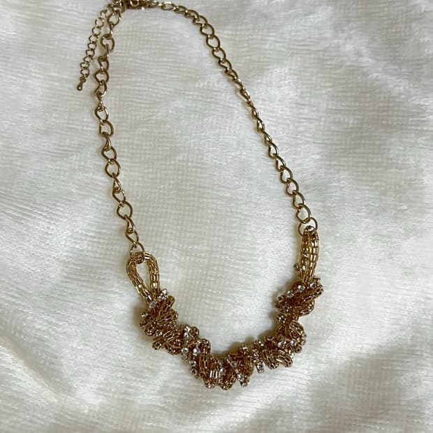 올무드 사슬 골드목걸이 오리엔탈 펑크 