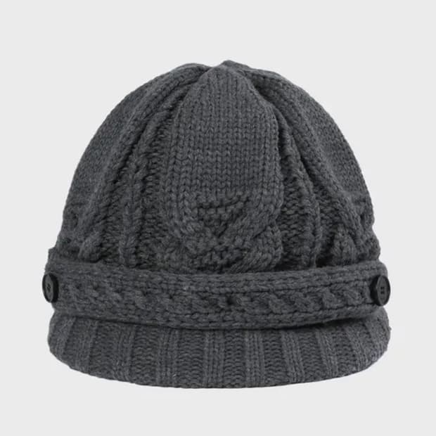 미세키서울 케이블 니트 베레모 그레이