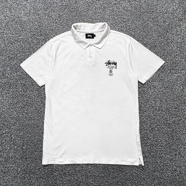 Name : 스투시 월드투어 시그니처로고 PK 반팔 카라티 :) 