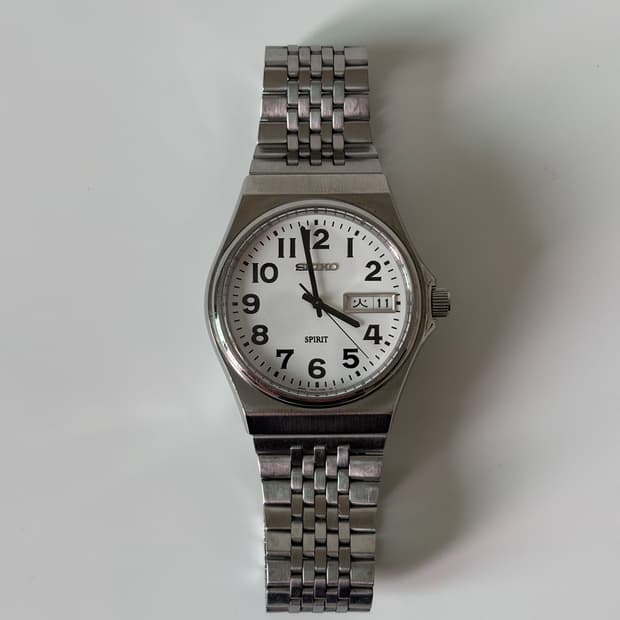 1990s Spirit Arabic Index Silver Quartz