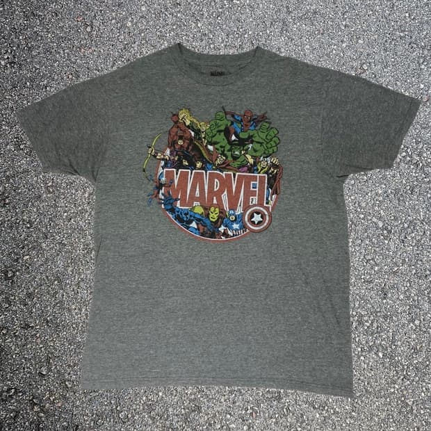 마블 코믹스 Marvel Comics 어벤져스 그래픽 티셔츠 L