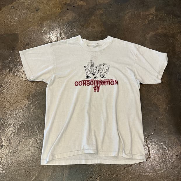 90s 싱글스티치 CONSOLIDATION 90 반팔티 XL