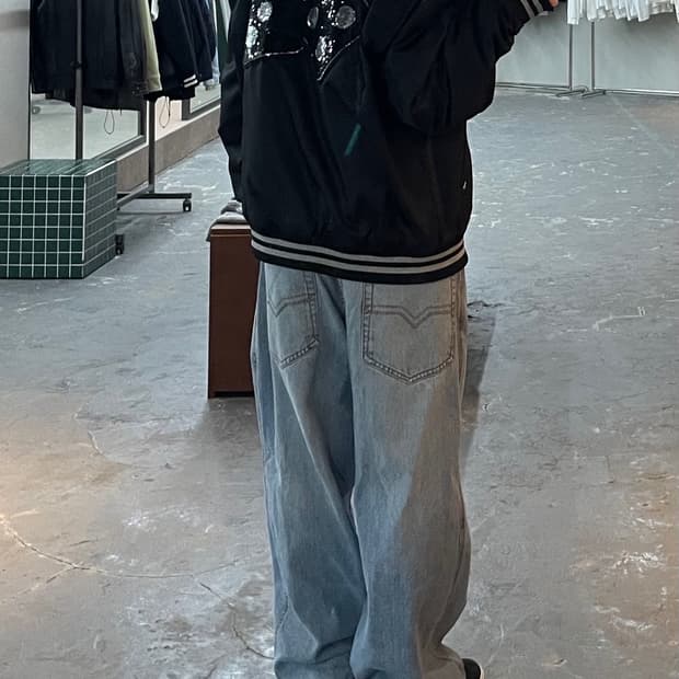 스투시 시퀸사틴 다이스 자켓 H915