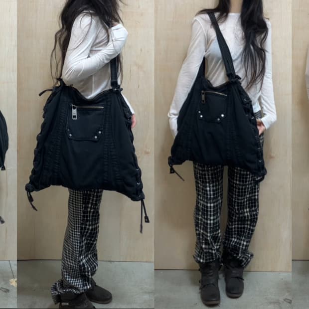 [직수입] 빈티지 RARE diesel 오버사이즈 숄더 백 블랙