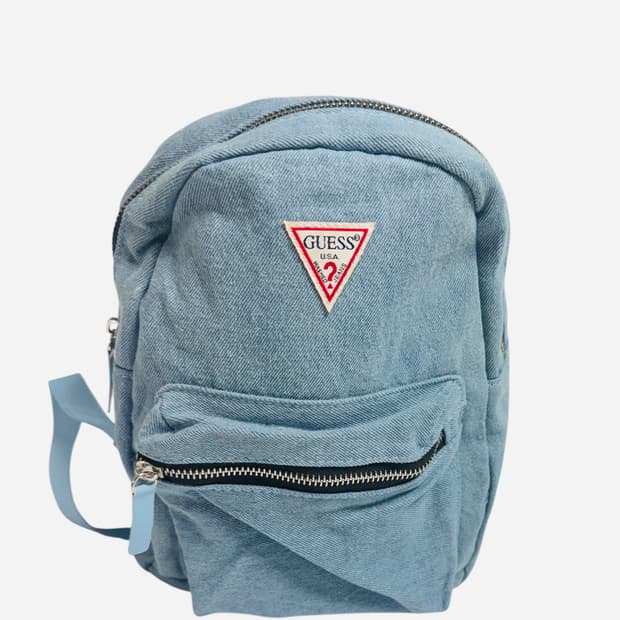 guess light denim backpack 🍑 청량한 데일리 백