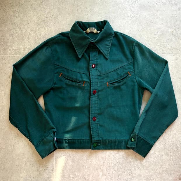 70's 리바이스 코듀로이 웨스턴 자켓 S(55~66)