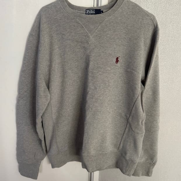 폴로 랄프로렌 회색 맨투맨 티셔츠 