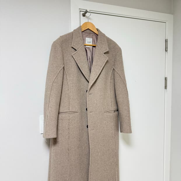 벨리에 오버사이즈 컷업 싱글코트 베이지브라운 M