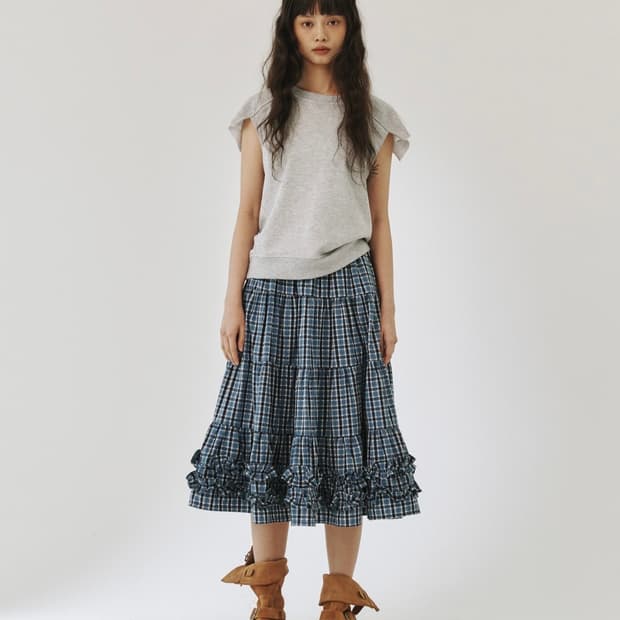 PLZPROJECT MIDDLE FRILL SKIRT