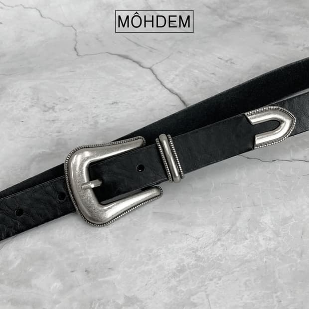 [Unisex] 클래식 웨스턴 이태리소가죽 벨트