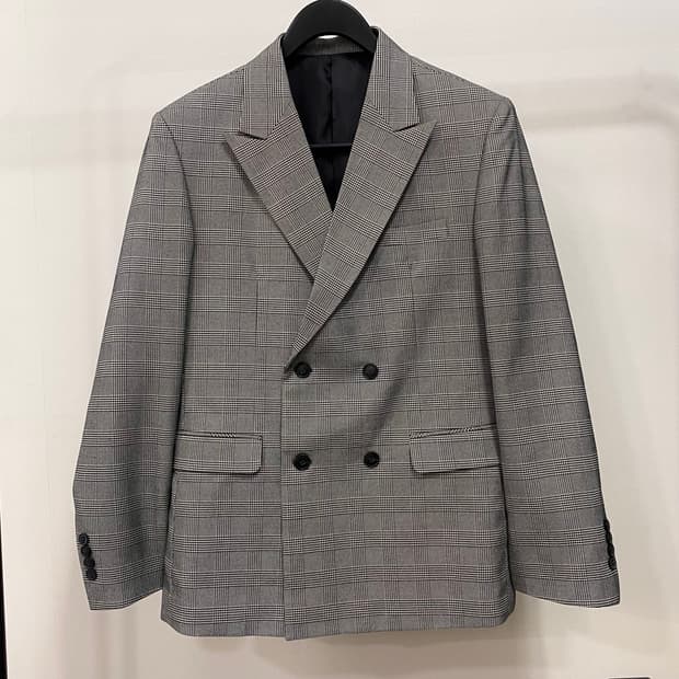 모디파이드 글랜체크 더블 블레이저