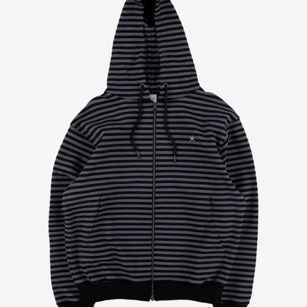 TCM Stripe Hooded Zip-Up