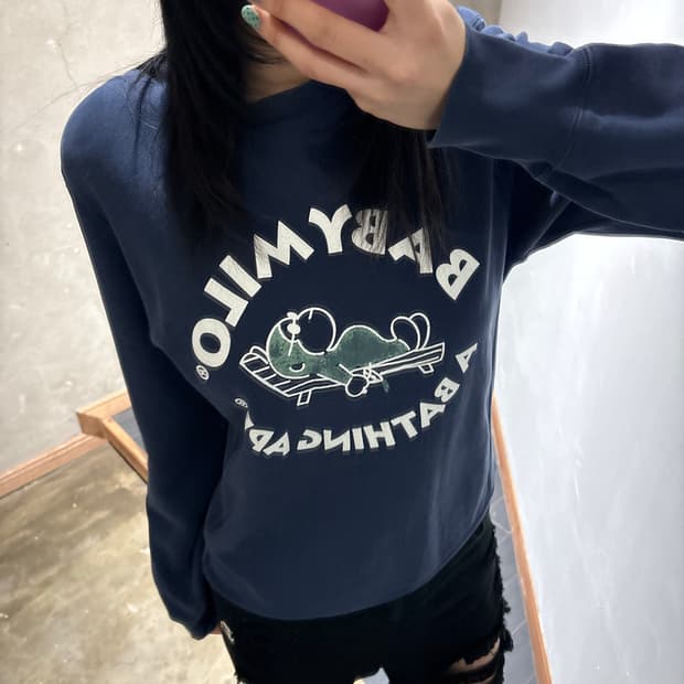 베이프 베이비마일로 스웻셔츠