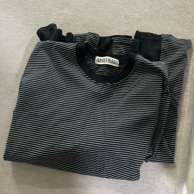 파머스마켓) farmers market stripe t