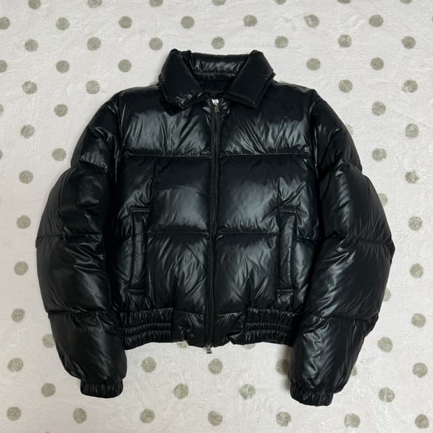 플랙 검정 패딩