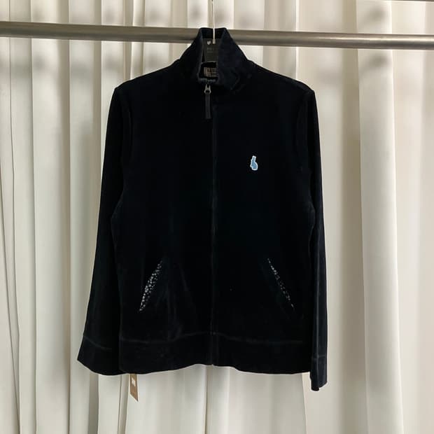 폴스미스 블랙 벨벳 져지 자켓 XXL