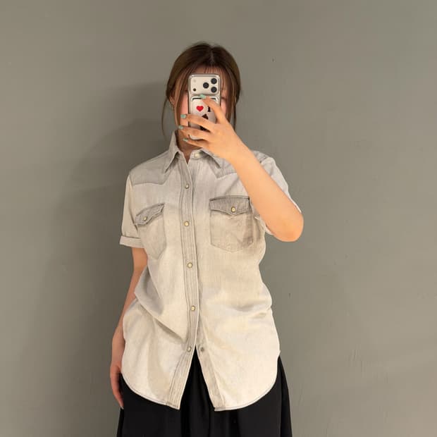 2-pocket western design shirt