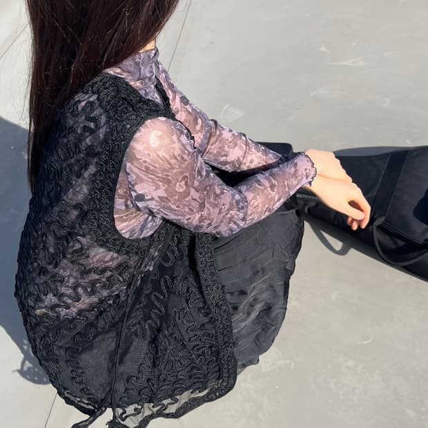 Purple Mesh Top 퍼플 메쉬 탑