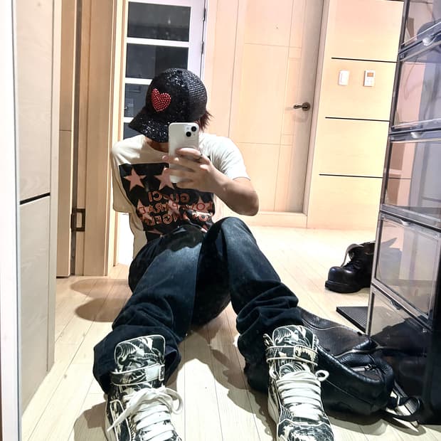 Givenchy Paris Paisley High Top Shoes