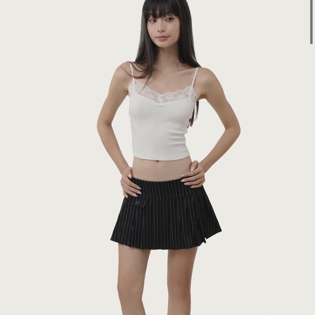 미개봉 클리시어 크림도넛 슬리브리스 나시