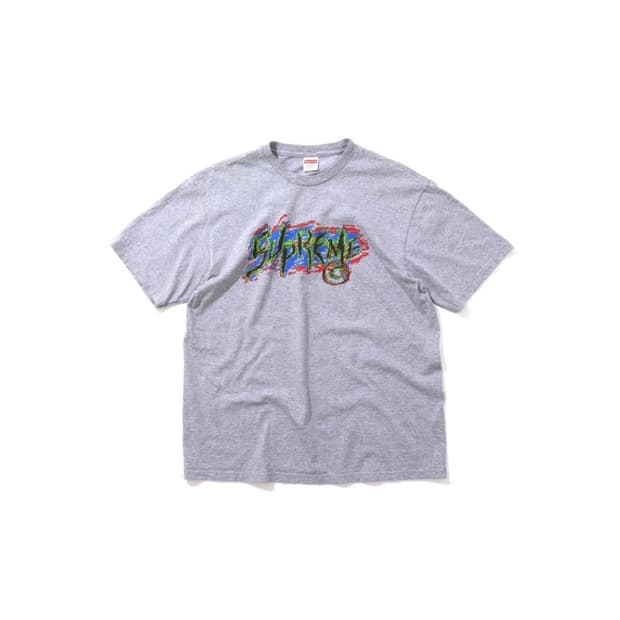(L) 슈프림 페인트 로고 티셔츠