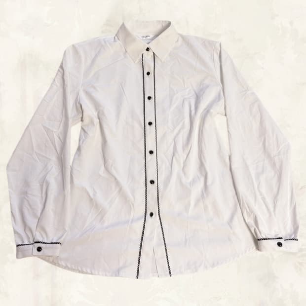 (이체시에눌) 일본 공겜여주깔 고스로리 블랙 레이스 포인트 셔츠 블라우스