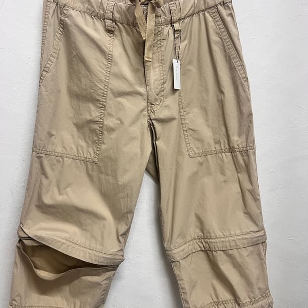 길이조절 칠부 카고 팬츠