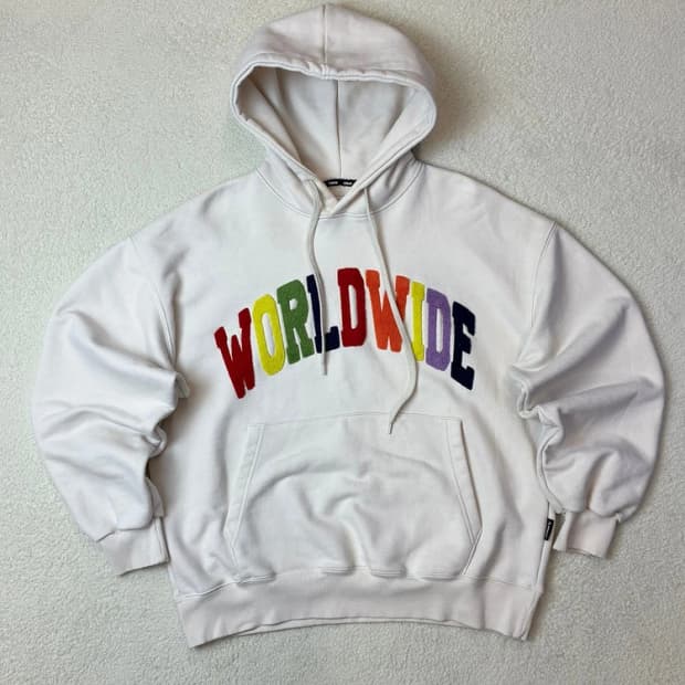 아메스 AMES 월드와이드 레인보우 후드티 PN6050