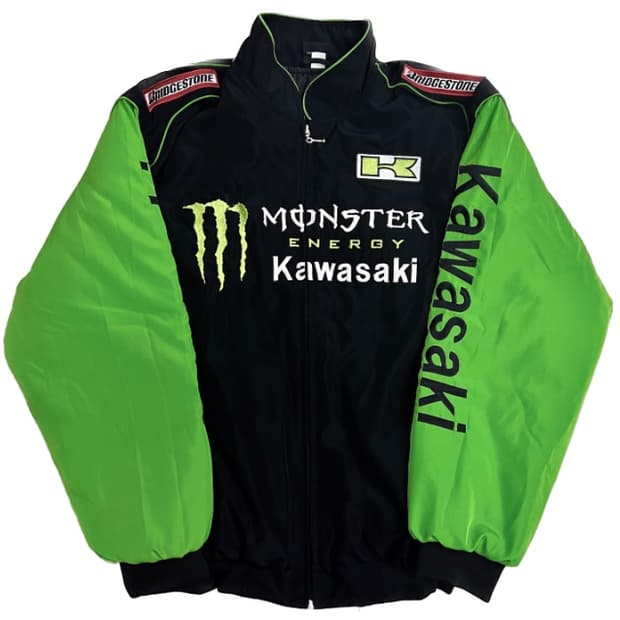 몬스터 레이싱 자켓 빈티지 올드스쿨 스트릿 바이크 점퍼 에프원 F1