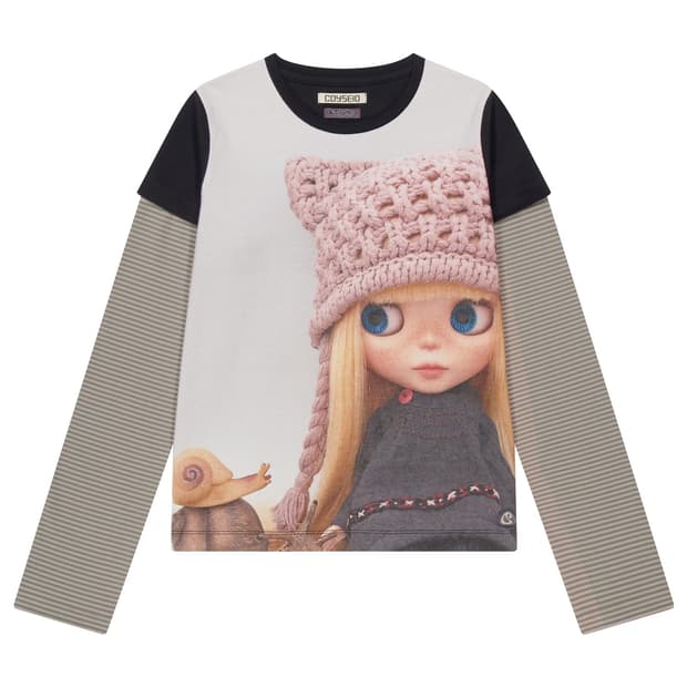 코이세이오 브라이스 돌 더블 롱슬리브 블랙