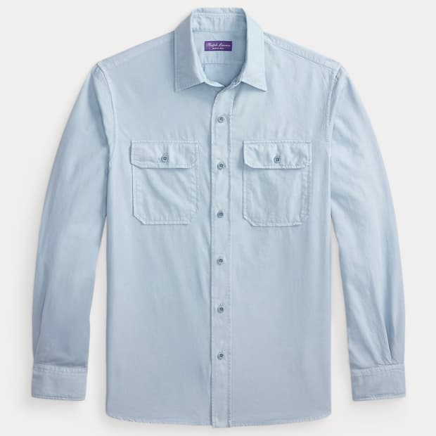 Purple Label 가먼트다이 트윌 셔츠