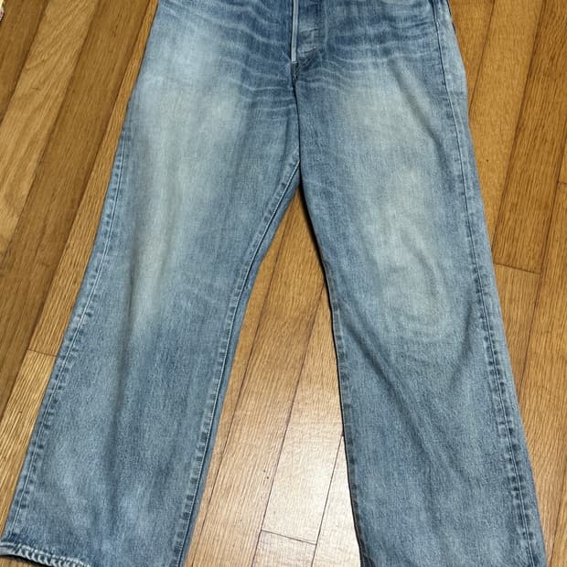 [1]24ss 그라프페이퍼 셀비지 데님 라이트페이드