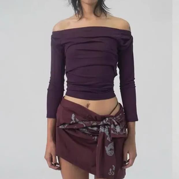 lalameemee drape top 드레이프탑