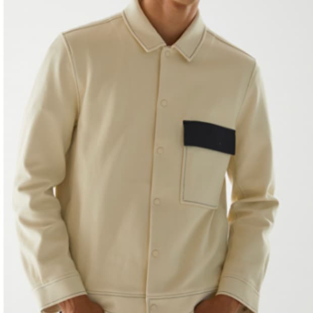 M 95 새제품 COS 코스 트윌 자켓 아이보리 간절기 외투 남자