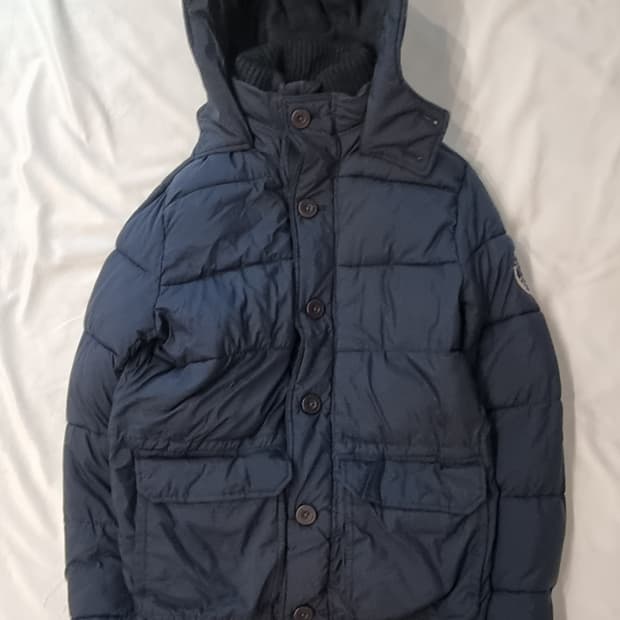 빈티지 아베크롬비 네이비 패딩