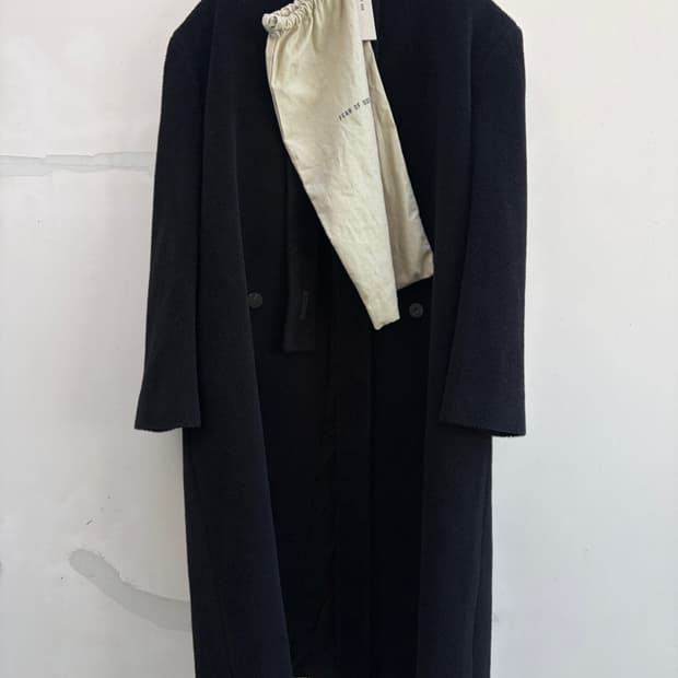 피어오브갓 24FW 8th 더블 브레스티드 라펠리스 코트 fog 제냐