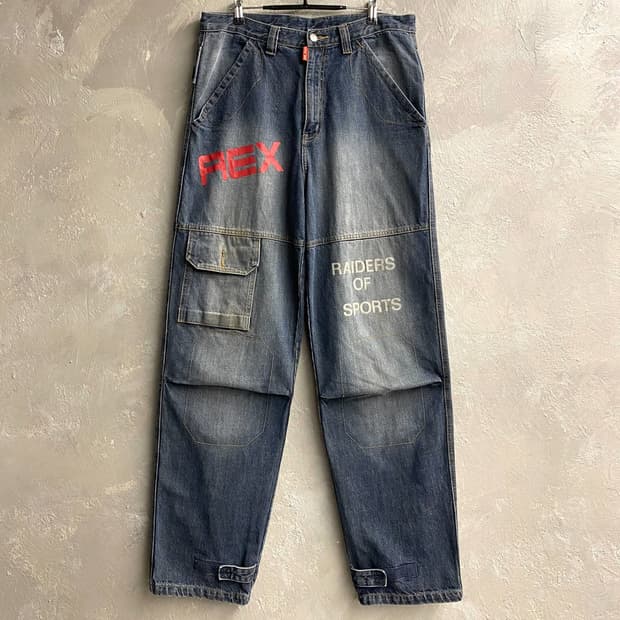 [32] 00s REX Sports 루즈핏 데님 카고팬츠