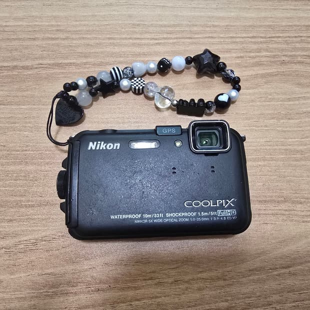 니콘 쿨픽스 aw100 (Nikon coolpix) 블랙 작례O