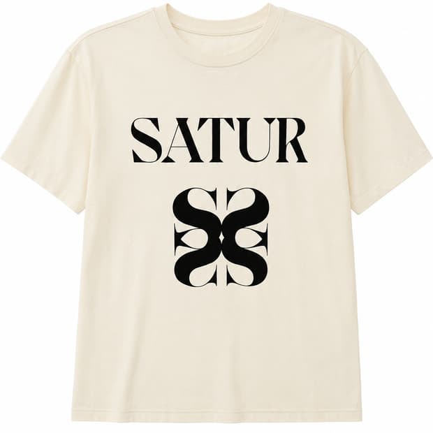 세터 SATUR 반팔 티셔츠 M/베이지