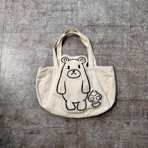 머쉬룸 쿠마 캔버스 숄더백