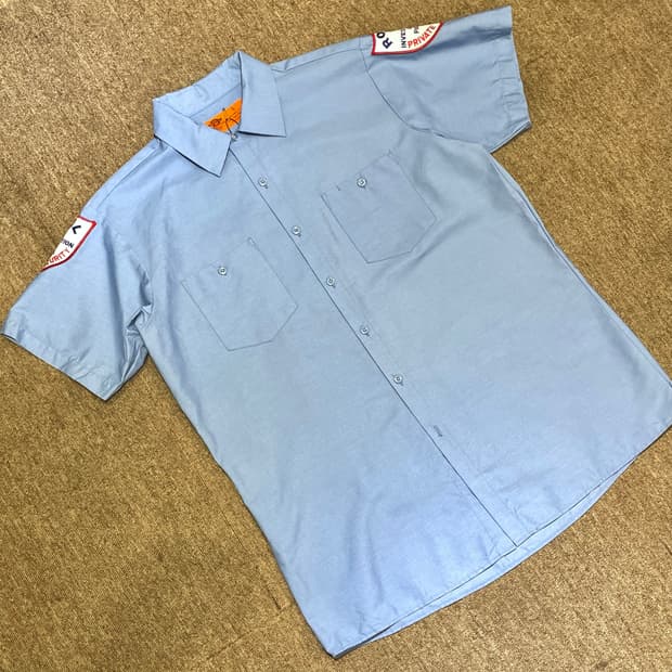 (L) Dickies 디키즈 반팔 워크 셔츠 패치