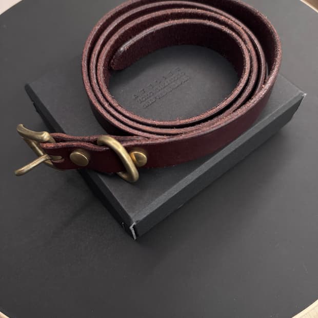 요코사카모토 스탠다드 슬림 벨트 브라운