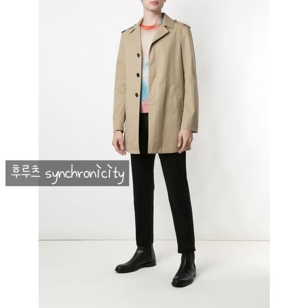 생로랑 싱글 트렌치 코트 48