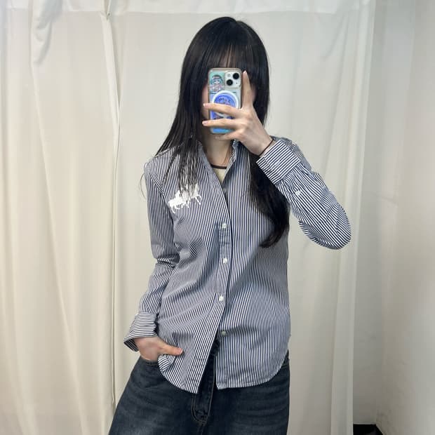 Polo big pony double player stripe shirt