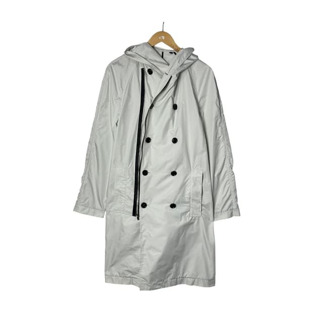 [KNOTT] 크노트 더블버튼 후드 레인코트