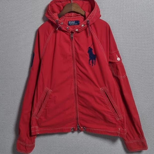 실측 M (66) 폴로랄프로렌 빈티지 레드 자켓