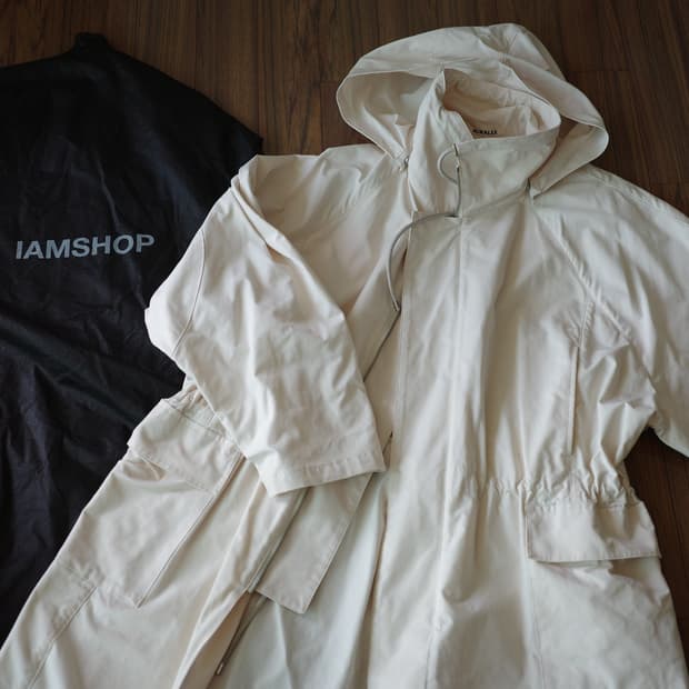 오라리 아이보리 트렌치 코트