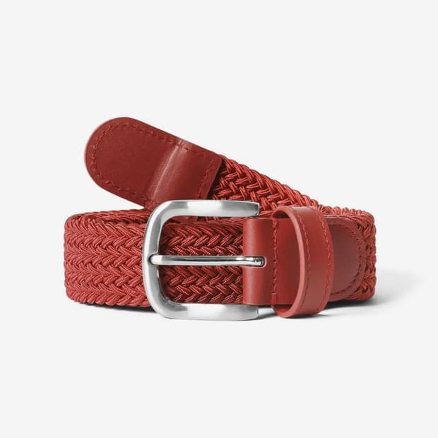디스이즈네버댓 Woven Belt Red